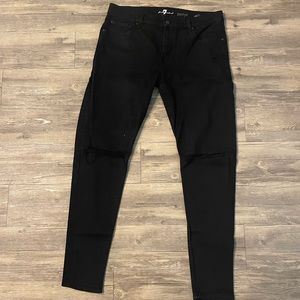 Mens 7 jeans black